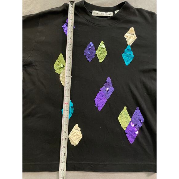 Chaus Petites Sweatshirt with Sequins SZ Med - Picture 6 of 7